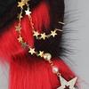 Wolf Ears Handmade Animal Furry Kitten Headband Star Tassels for Masquerade