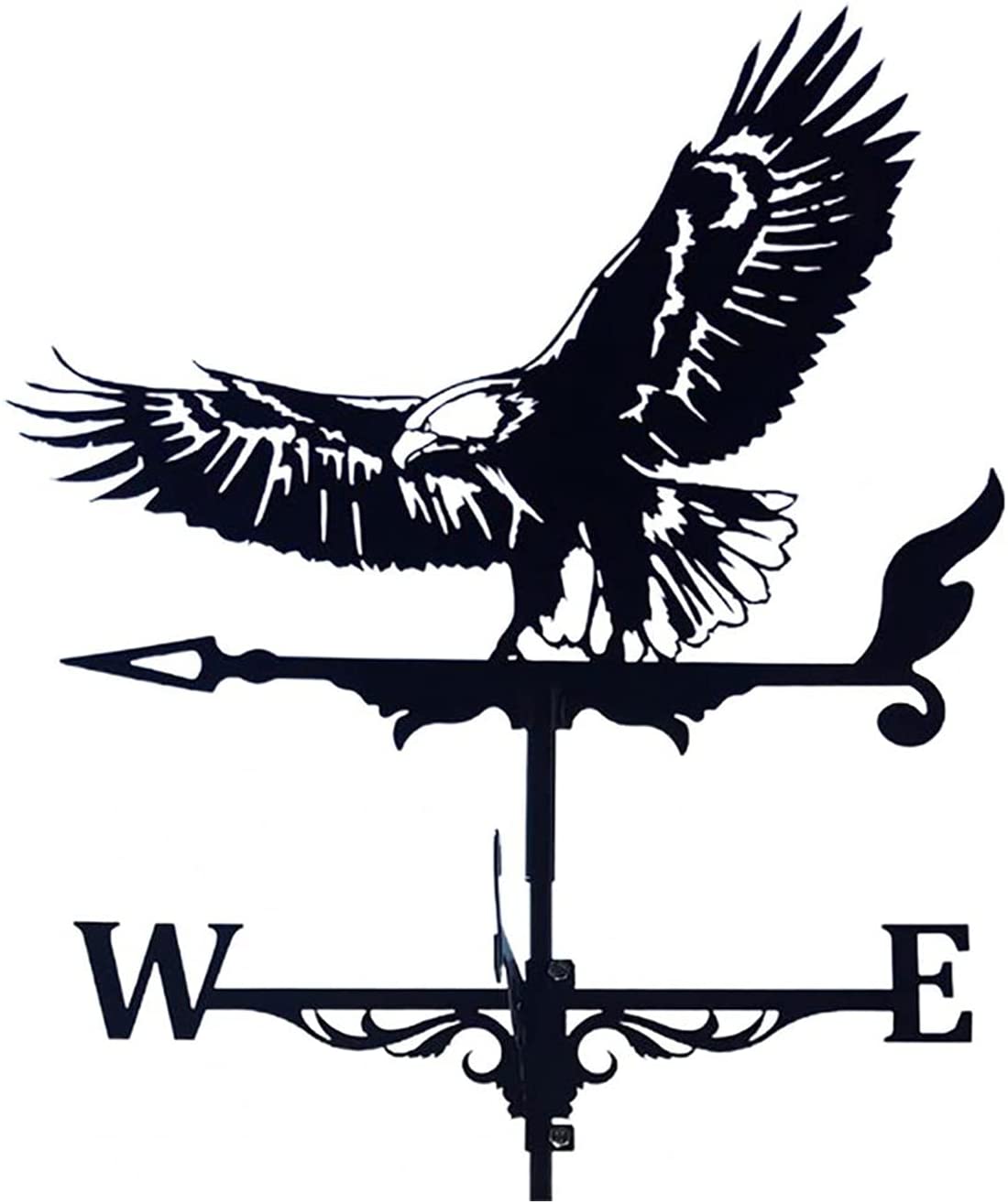 Прочный металлический флюгер с совой/орел флюгер двор сарай сцены поделки высотой 70 см 2 заказы A