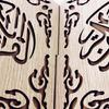 Eid Mubarak Bookshelf Wooden Islam Bible Books Storage Display Rack Retro Stand