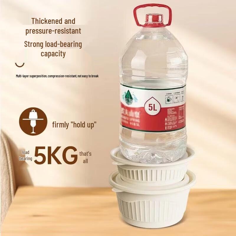 Eco-Friendly Corn Starch Round Takeaway Bowls