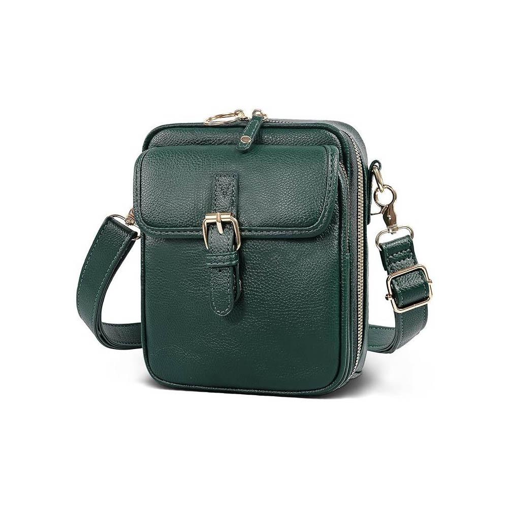 With Adjustable Removable Strap Crossbody Leather  Bag Large Capacity Phone Handbag  Gifts