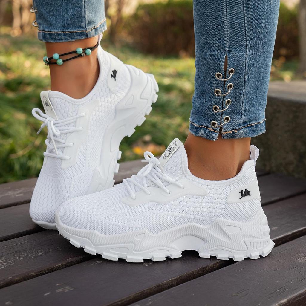 Red Sneakers For Women Shoes Flying Slip On Breathable Mesh Sneakers Woman Spring New Lightweight Tennis Sports Ladies Casual