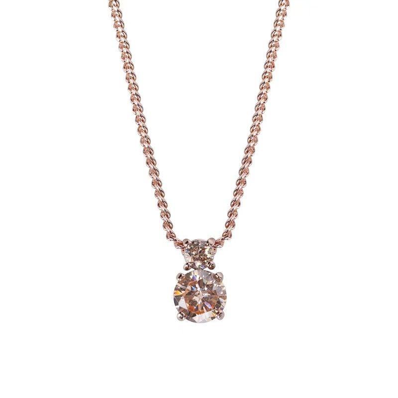 Ji Family Size Diamond Necklace Female Personality Eight Hearts Eight Arrows Zircon Clavicle Chain