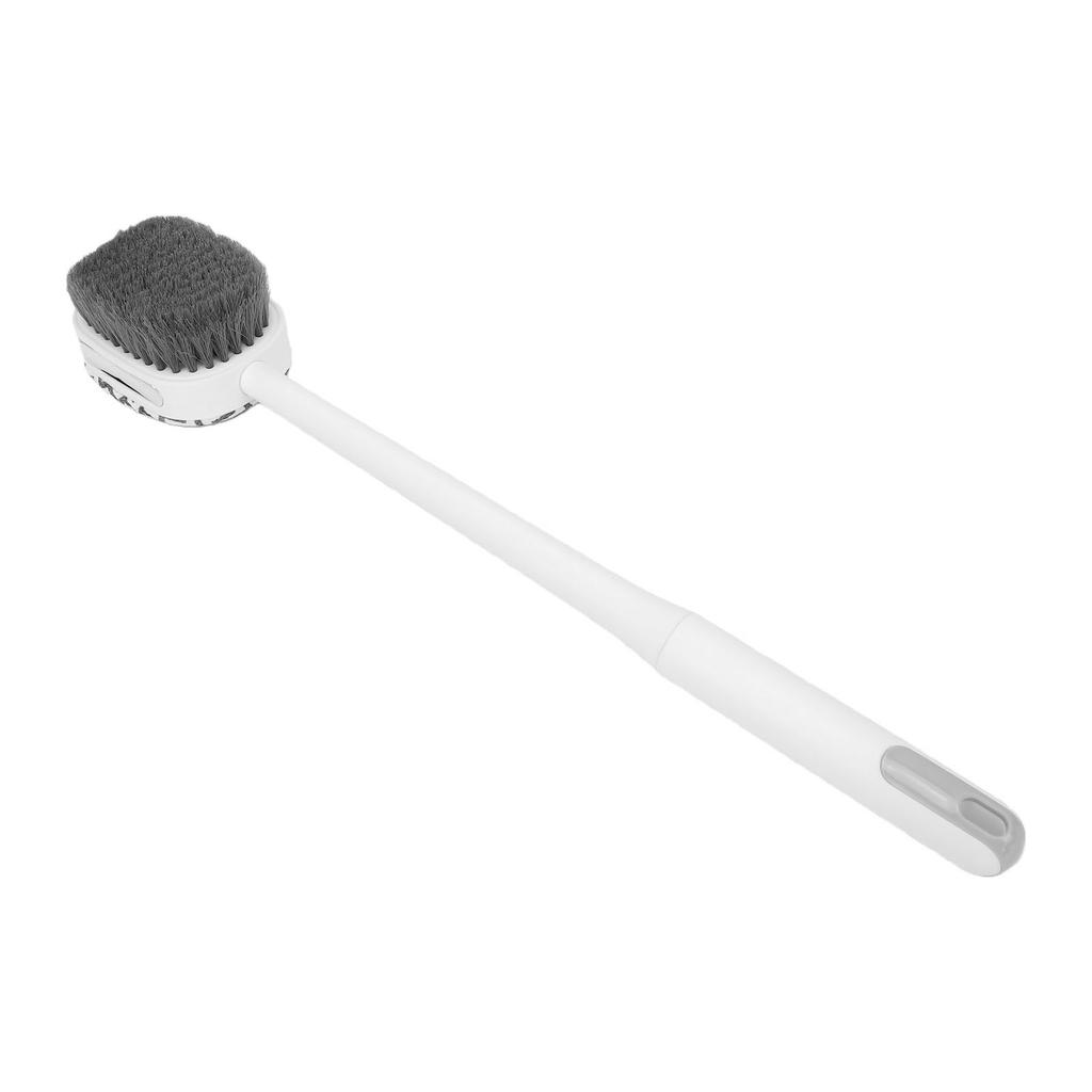 Bath Brush Double Sided Exfoliating Long Handle Back Scrubber Shower Brush with Detachable Head for Dry Wet Use