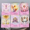 Oracolo Angeli Guida 11,5*8cm - 44 Carte con Libretto, Carte Divinatorie Ispirazionali in Scatola di Latta per la Crescita Spirituale