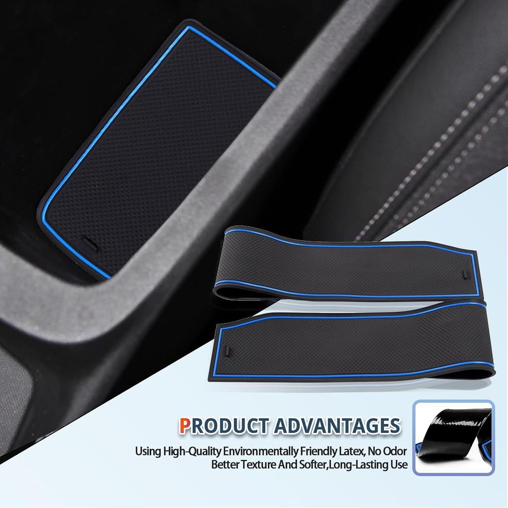 2025 Trax Door Slot Mat for Chevy Trax 2025 Accessories,Non-Slip Mats Cup Holder Inserts Interior Mats Center Console Liner Compatible with 2024 2025