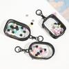 Clear PVC Figure Presentation Bag With Keychain Transparent Storage Bag For Miniature Doll Collection And Easy Carrying