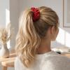 Women Hair Tie, Durable Wool Material Hair Rope, Pure Color Knitted Hair Band, Versatile Ponytail Holder Hair Accessory