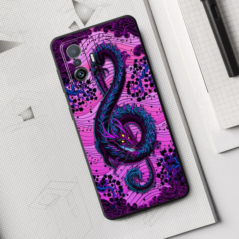 Silikon-Telefonhülle für Samsung Galaxy S23 5g S22 S20 Hinweis 20 Ultra 10 Plus 8 9 S21 Mode Chinesischer Tiger Drache Capa Cover