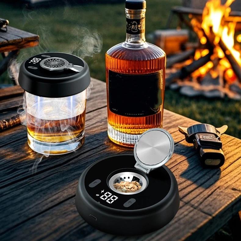 Electric Whiskey Smoker Upgrade Electric Cocktail Smoker Portable Smoking Tools For Home Bar BBQ Cooking Perfect For Whiskey And Cocktail Enthusiasts