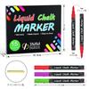 Shuttle Art Chalk Marker Set Blackboard Liquid Chalk Erasable with Suitable for Menu Ideal for and 15-Color - Markers, Pens, Water-Based, 3mm, Water.
