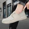 MAEDEF Man Shoes Grey Casual Shoes Male Flat Shoes Summer Comfortable Mesh Breathable Walking Driving Shoe Man Sneakers Footwear