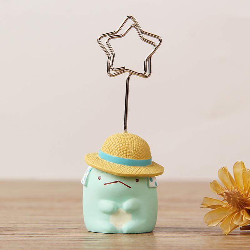 Cute and Creative Animal Resin Message Holder, Office Desk Decoration, Cute Ornaments, Message Holder, Photo Holder