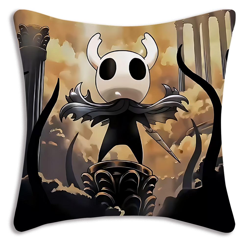 For Hollow k-knight the knights Pillow Covers Cartoon Sofa Decorative Home Double-sided Printing Short Plush Cute Cushion Cover
