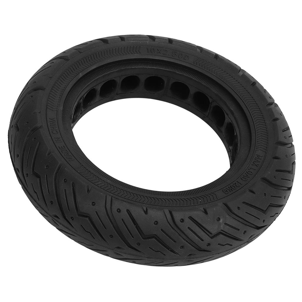 10X2.50 Electric Scooter Solid Tire Rubber Anti Slip Explosion Proof D Slot Honeycomb Solid Tire for Replacement