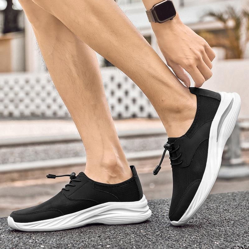 Men Comfortable Hollow Out Loafers Summer Breathable Lightweight Walking Shoes New Size 45 Antiskid Soft Bottom Sneakers