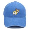Corgi Dog Embroidered Baseball Cap With Sunshade For Casual Outdoor Wear