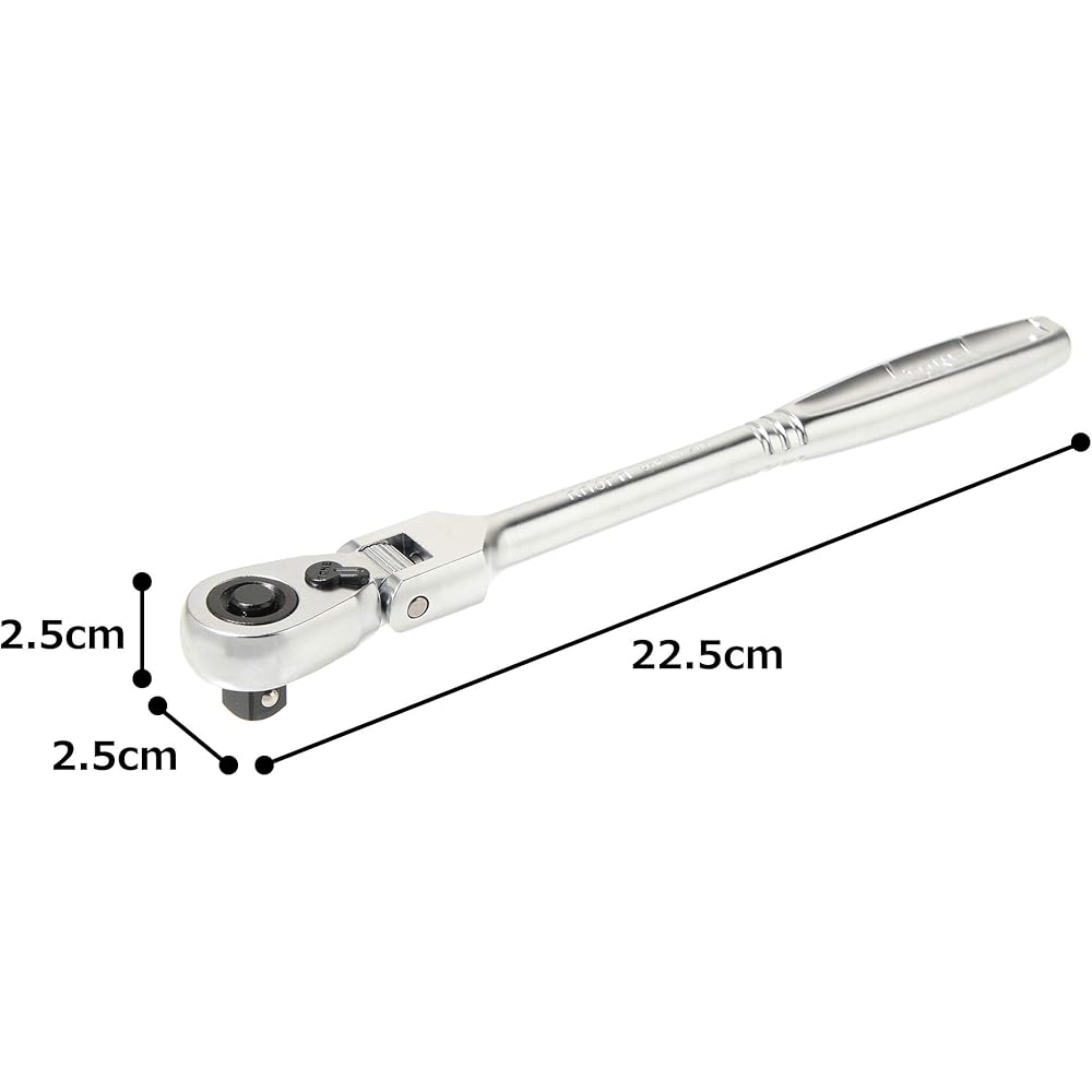 TONE Ratchet Handle with Swivel Hold Type 9.5mm (3/8 Inch) Drive Socket Tool