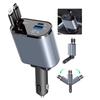 120W Car Charger Car Super Fast Charge Flash Charging, Telescopic Cable Four-in-one Point Smoker Car Charging