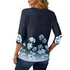 Damen 3/4-Ärmel Shirts Grafik-T-Shirts Shirts Lässige Basic-Tops Pullover