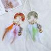 Dream Catcher Hand-woven Feathers Wind Chimes Tree of Life Crystal Stone Car Pendant Bedroom Hanging Ornaments Home Decorations