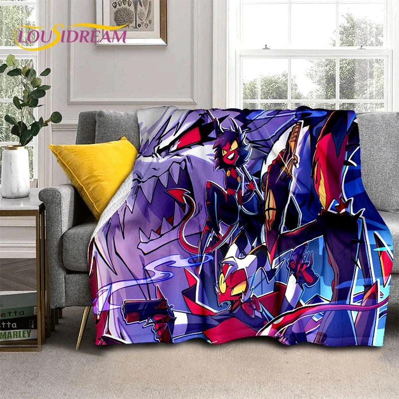 2026 New H-Helluva Boss Blitzo Cartoon Soft Blanket,Soft Throw Blanket for Home Bedroom Bed Sofa Picnic Travel Cover Child Gift