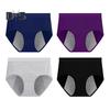 High Waist Women Period Underpants Prevent Leakage Cotton Panties Good Breathability High Elasticity Briefs Full Butt Coverage Underwea