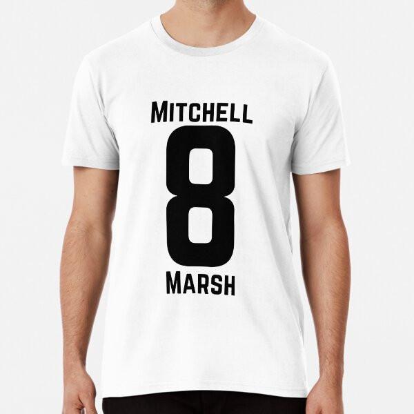 

Mitchell Marsh 8 Australian Cricket Premium S to 5XL Made in the AU/USA T-Shirt 3XL