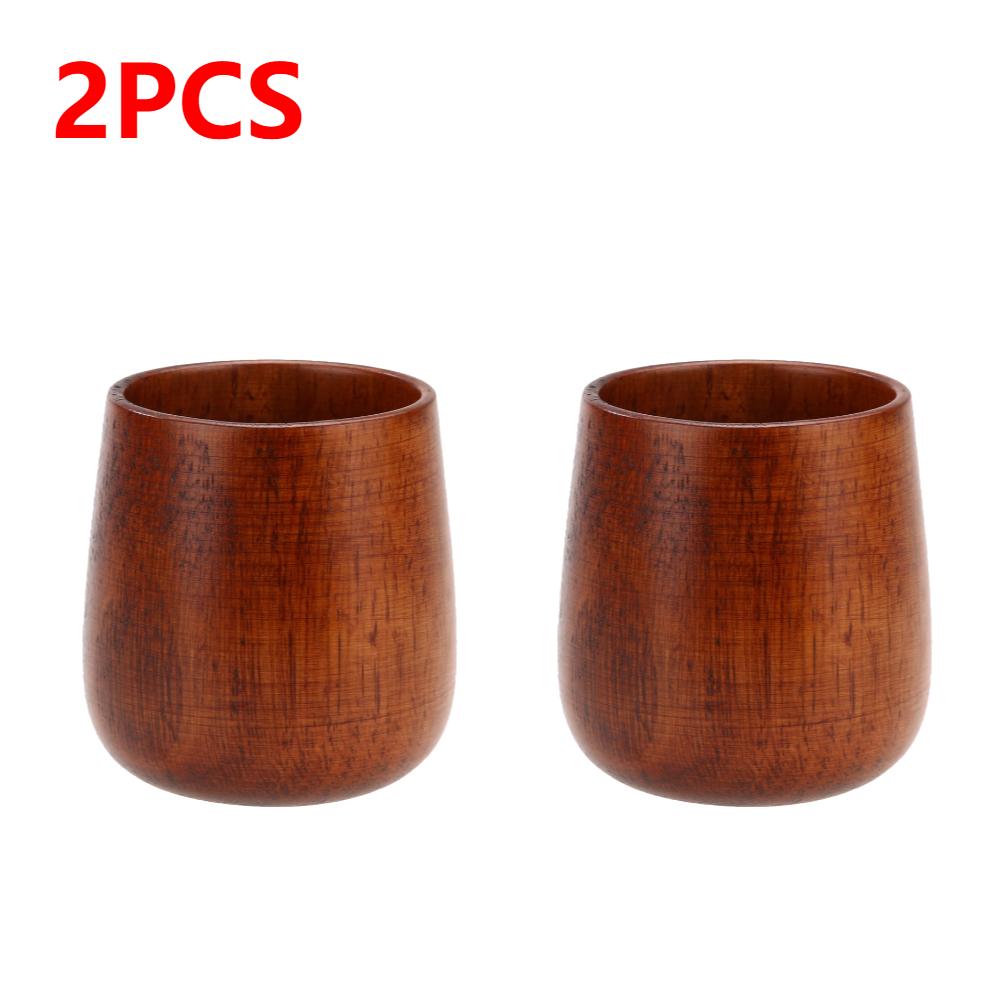 1-10PCS Coffee Cup Handmade Natural Jujube Wooden Cup Household Vintage Creative Eco-friendly Primitive Drinkware Accessories