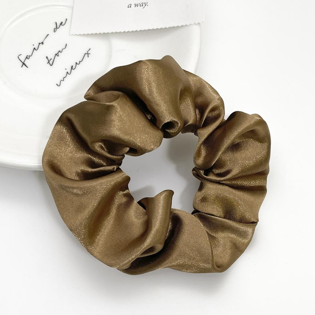 Satin Cloth Art Large Intestine Hair Band European and American Headrope Hair Accessories Simple Headband Head Flower Rubber Band Hair Accessories