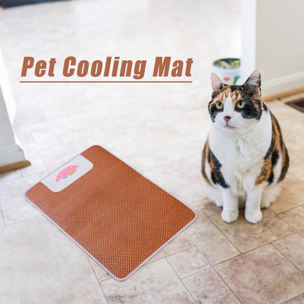 Dog Cooling Pad Pet Cooling Pad Bed Wear-Resistant Ratten Mat Pet Supplies For Bed Sofa Indoor Outdoor Cage Kennel Car Dogs Cats