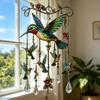 Carillons éoliens Colibri, avec Pendentifs en Cristal Carillons éoliens Métalliques d'Extérieur, Réflexion de la Lumière Arc-en-ciel Carillon éolien Durable pour la Décoration de Jardin et de Cour
