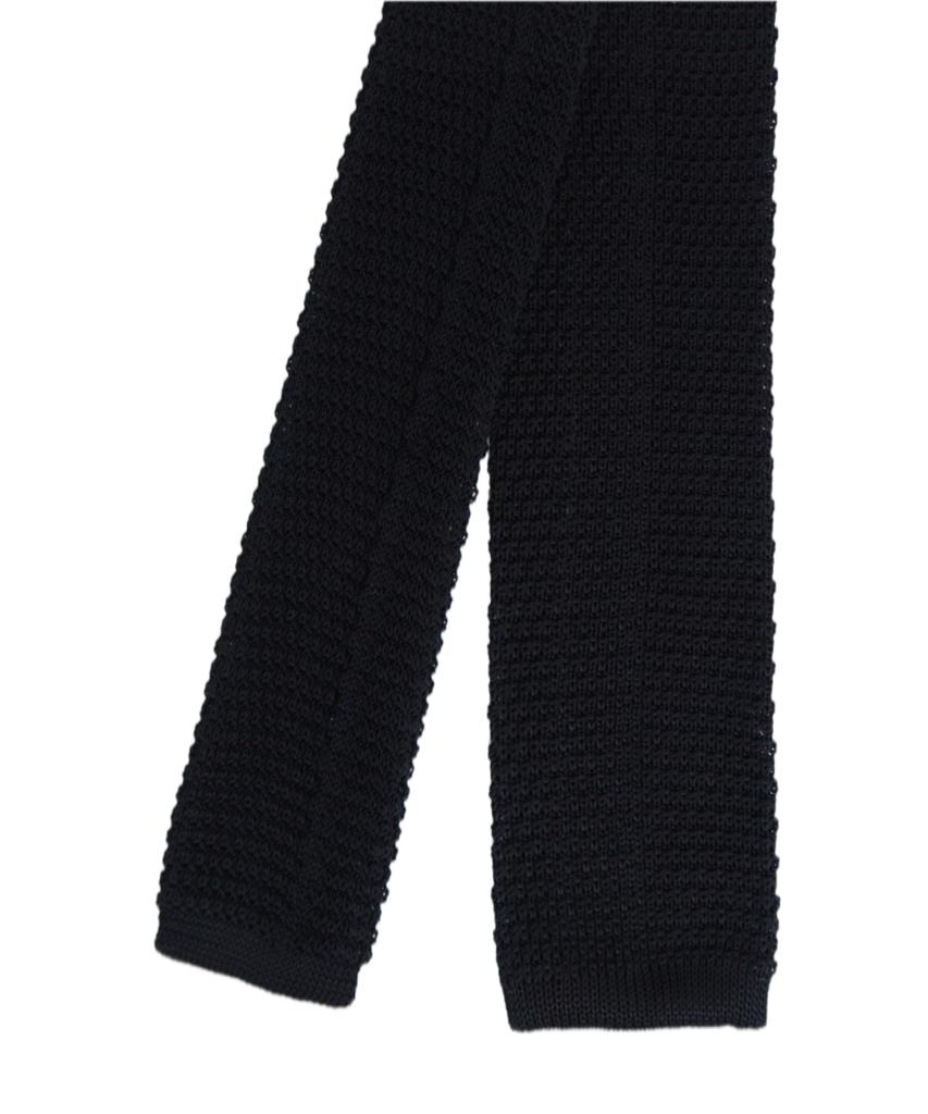 MANNERGRAM Silk Knit Tie Black