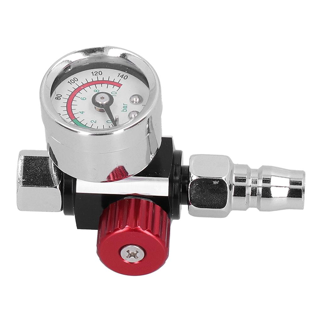 G14in Thread Spray Paint Gun Air Pressure Regulator Pressure Regulating Adjusting Valve Gauge