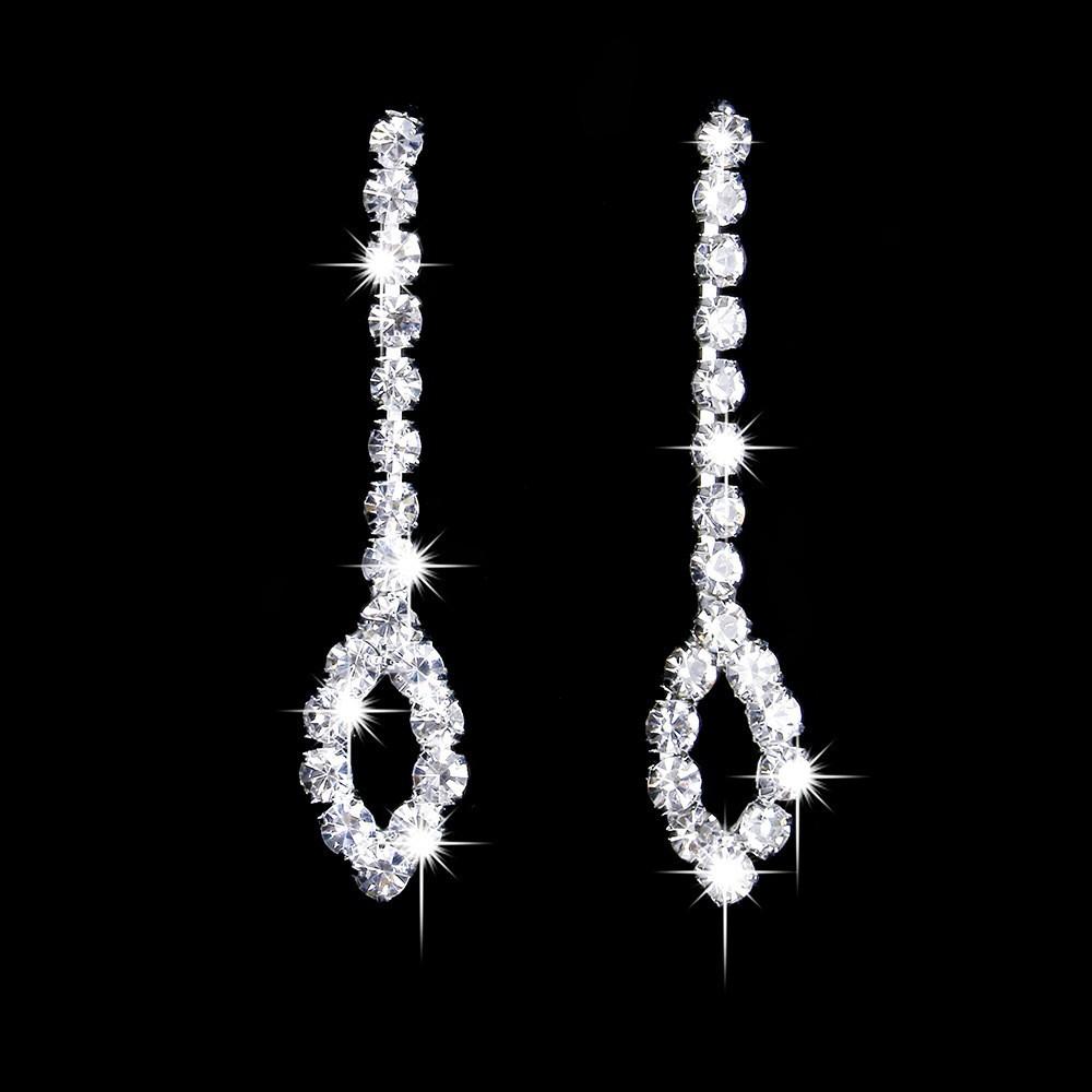 Bridal Accessories, Popular Ladies Wedding Crystal Diamond Kiss Place Necklace Earring Cover