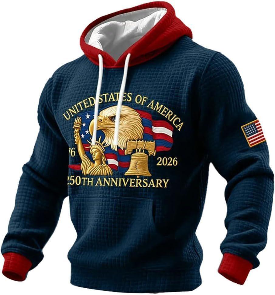2026 Trendy Men's Hoodie for American Anniversary