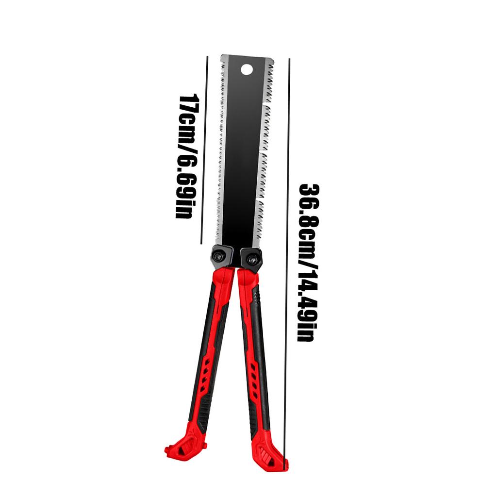 Piła Ręczne Narzędzia Stolarskie 14" Kieszonkowa Piła Składana SK5 Piła do Drewna, 13/14 TPI Piła Płatnica o Podwójnych Ostrzach Przenośna Piła Kempingowa Piła do Cięcia Równoległego