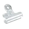 Plastic Hinge Clip Sturdy Smoothing Transparent Light Small Multifunction Bull  Clip for Offic