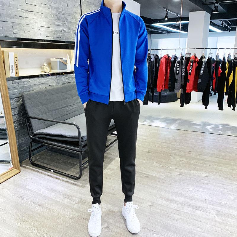Korean Style Trendy Two-Piece Sportswear: Men's and Women's Casual Sweatshirt and Leggings