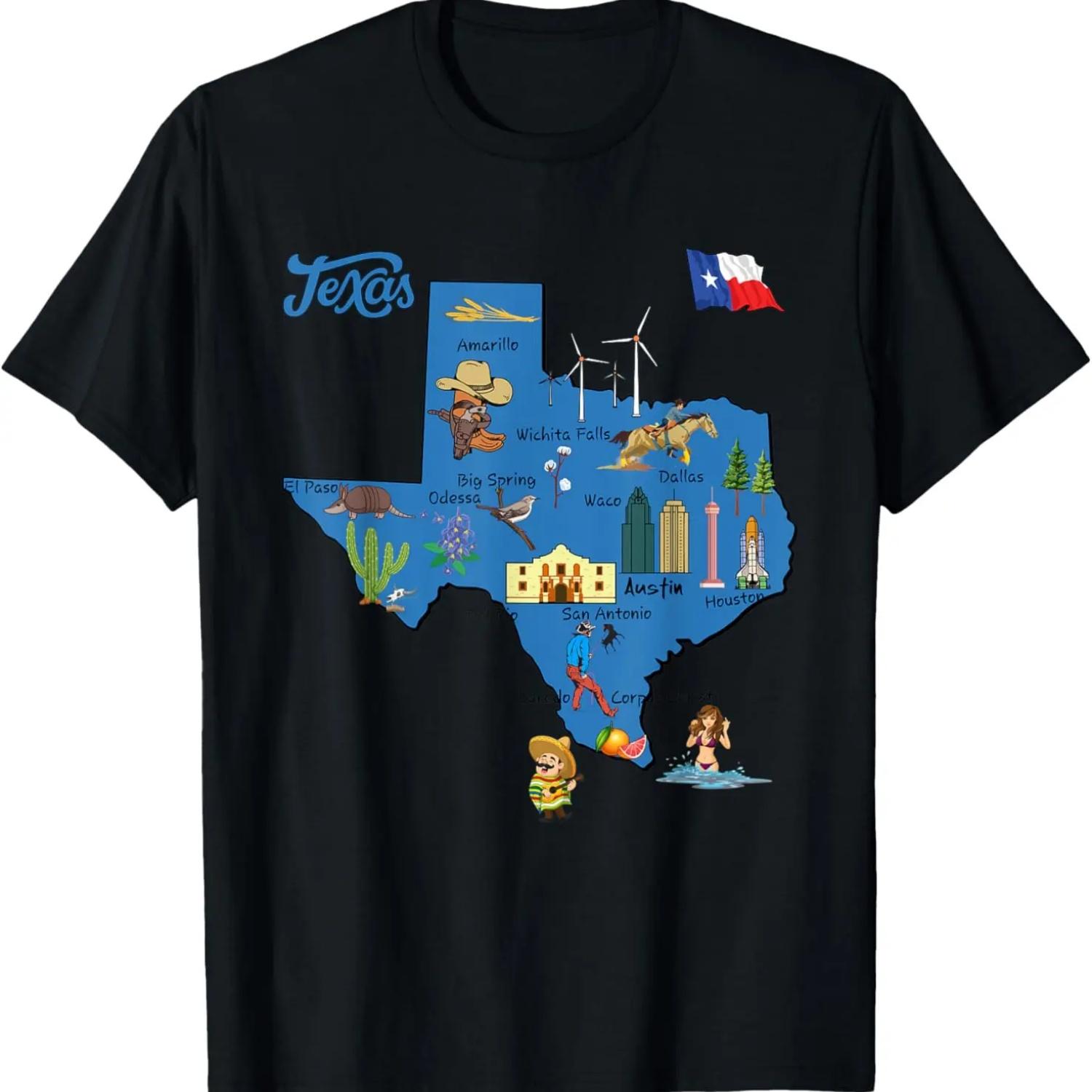 

Texas Silhouette Serape Blanket Artwork Vintage USA State T-Shirt XXXXXL чорний