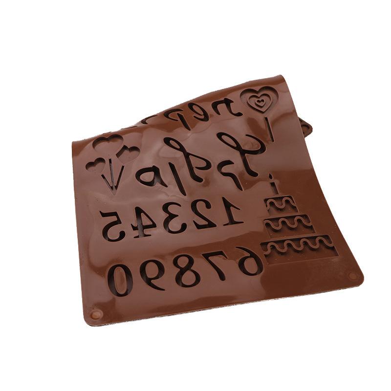 3D Arabic Hebrew Letters Numbers Silicone Mold Alphabet Chocolate Mould Cake Fondant Baking Tray DIY Decorating Tools