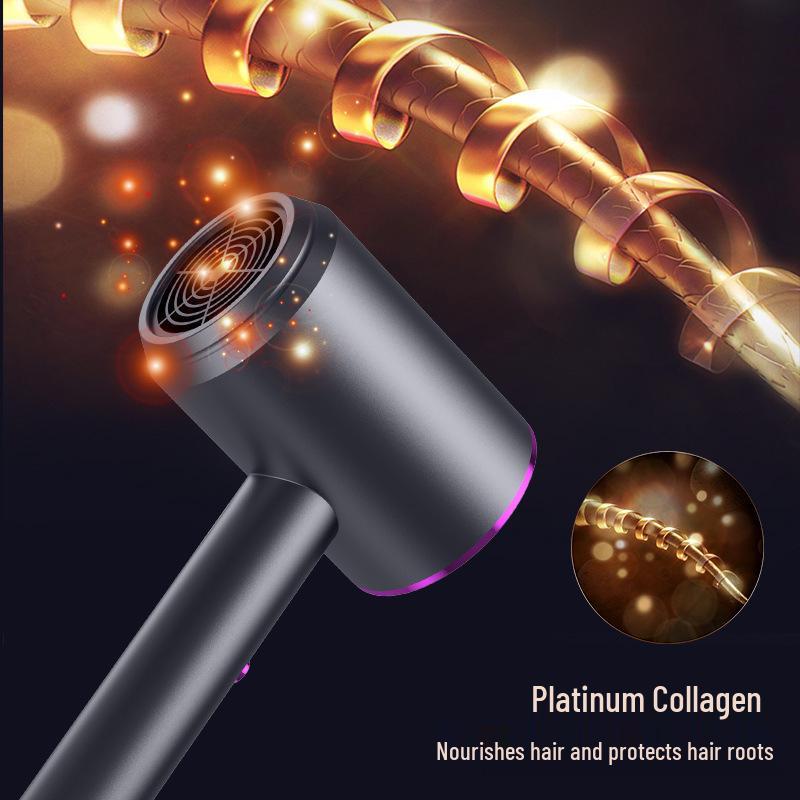 High-Power Dual-Use Hair Dryer with Blue Light - Constant Temperature for Dorm and Home