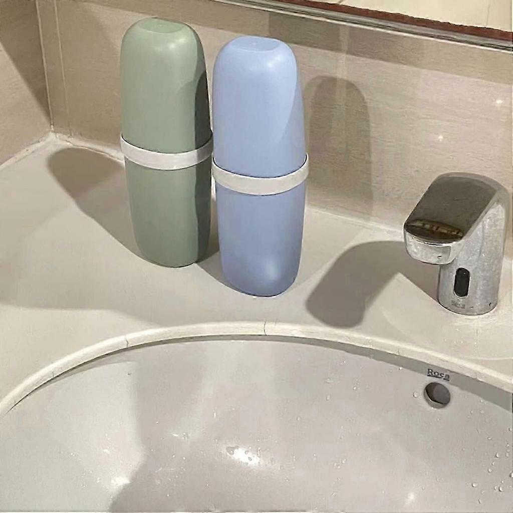 2pcs Travel toothbrush case, toothbrush case and strap,portable trip washing cup holder