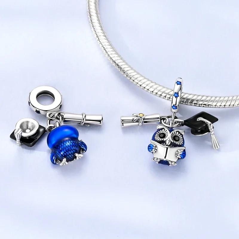 Dancing Penguin Pendant Copper Colors Charm Beads Fit Original Charms Bracelet Beads For Women Jewelry Making Gifts