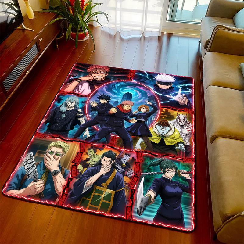 Jujutsu Kaisen Non Slip Rug Carpet Soft Floor Mat Area Rug for Bedroom Living Room Home Decor -QJY