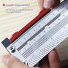 Portable for T Type Scribing Ruler Stainless Steel High Precision Metric Hole Ruler Precision Marking T-Rule Carpenter T
