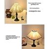 12W Petal Bedside Light for Bedroom Study Room 3 Brightness Levels Medieval Table Lamp, EU Plug