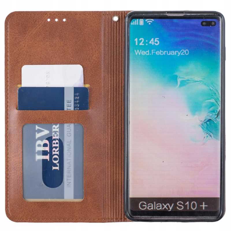 Zaps Origami Galaxy S10+ Brązowy