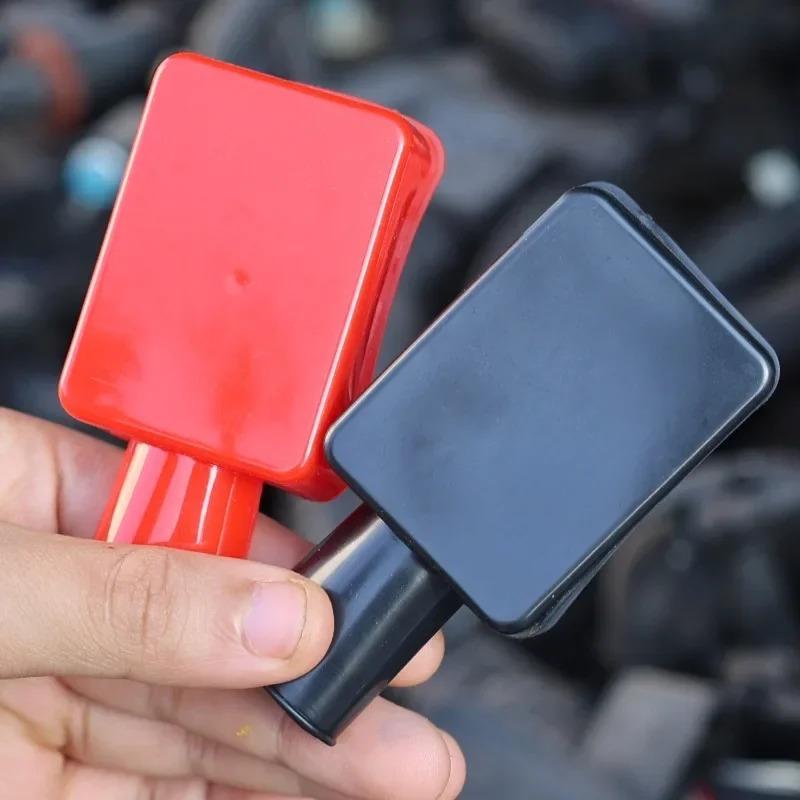 Car Battery Terminal Covers Red Black PVC Anti-Corrosion Insulator Protector Caps for Positive Negative Pole Anti-Short Circuit