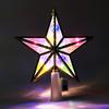 LED Christmas Tree Topper Star Moon Decoration Acrylic Xmas Ornament Energy Saving Shining Lamp Festive Home Room Decor